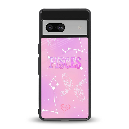 Pisces Aura back phone cover | glass case for google pixel 7a