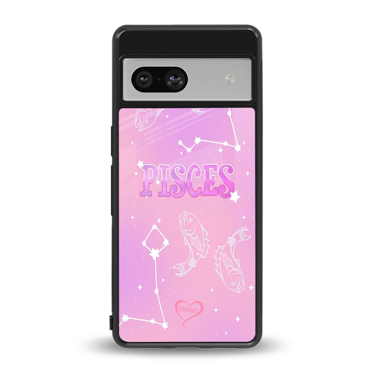 Pisces Aura back phone cover | glass case for google pixel 7a