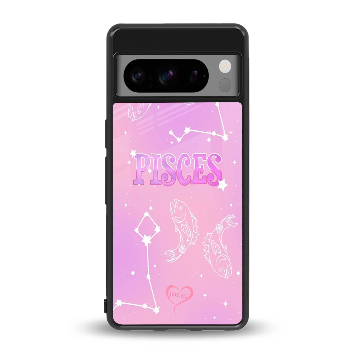 Pisces Aura back phone cover | glass case for google pixel 8 pro