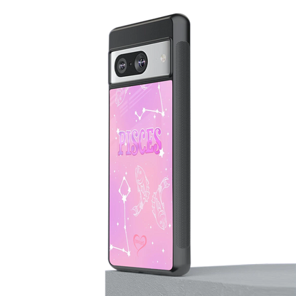 Pisces Aura stylish phone case for google pixel 8 | glossy glass and slim fit