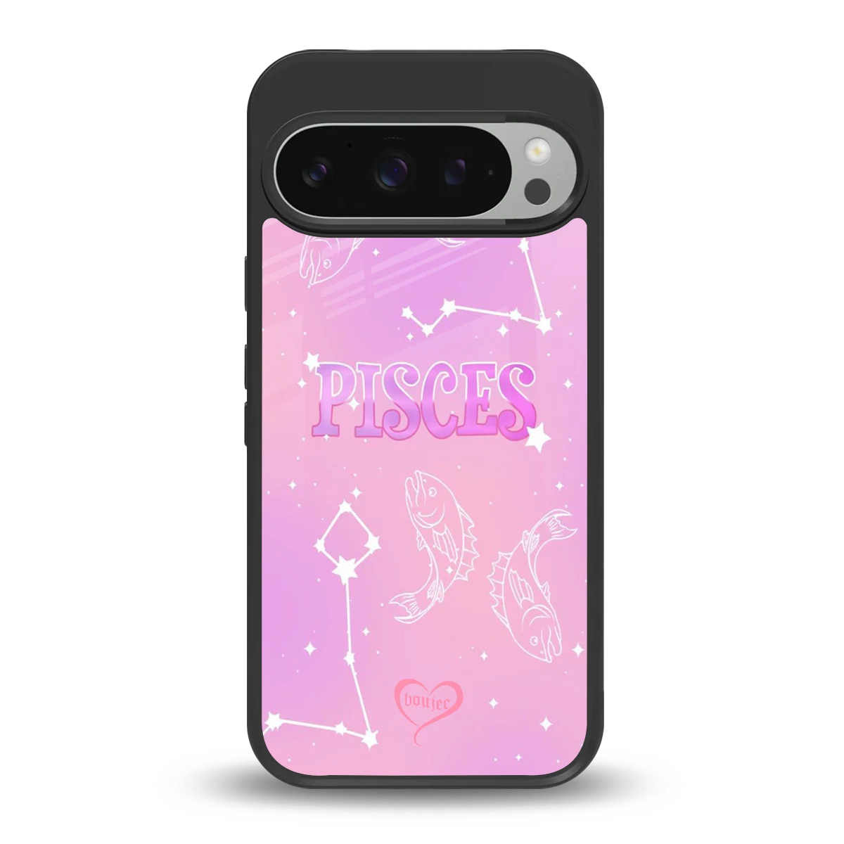 Pisces Aura back phone cover | glass case for google pixel 9 pro