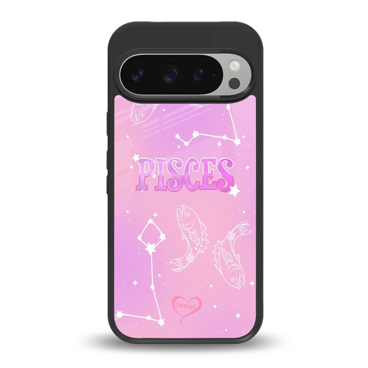 Pisces Aura back phone cover | glass case for google pixel 9 pro