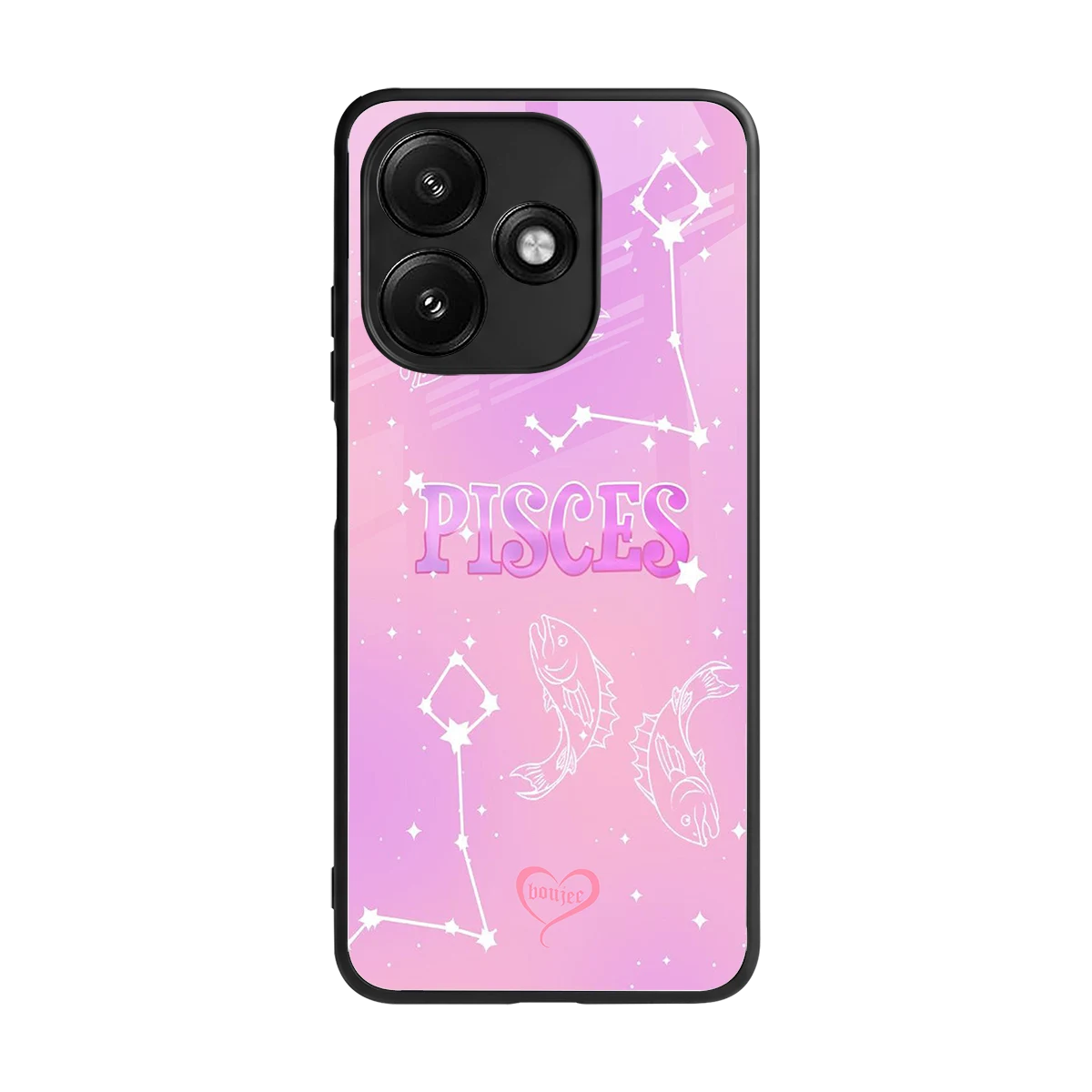 Pisces Aura back phone cover | glass case for redmi 12 5g