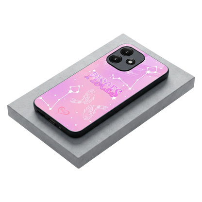 Pisces Aura stylish phone case for redmi 12 5g | glossy glass and slim fit