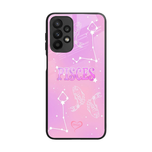Pisces Aura back phone cover | glass case for samsung galaxy a23