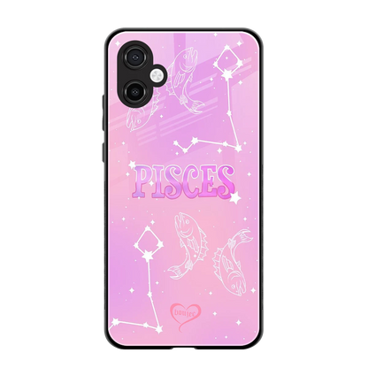 Pisces Aura back phone cover | glass case for samsung galaxy a06 5g