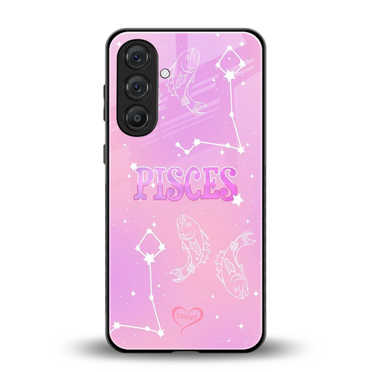 Pisces Aura back phone cover | glass case for samsung galaxy m36 5g