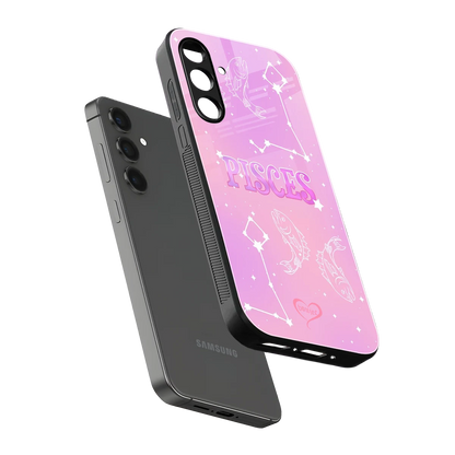 Pisces Aura sleek samsung galaxy a16 5g cover with tempered glass back and TPU edges