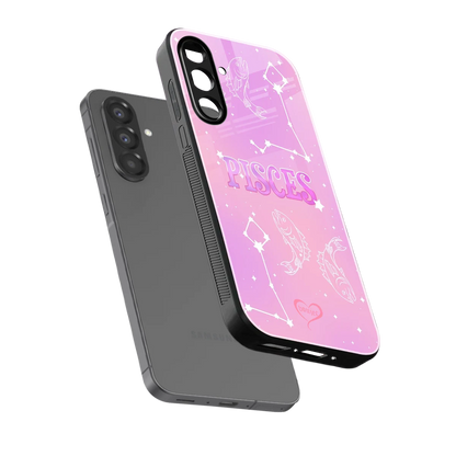 Pisces Aura sleek samsung galaxy a36 5g cover with tempered glass back and TPU edges
