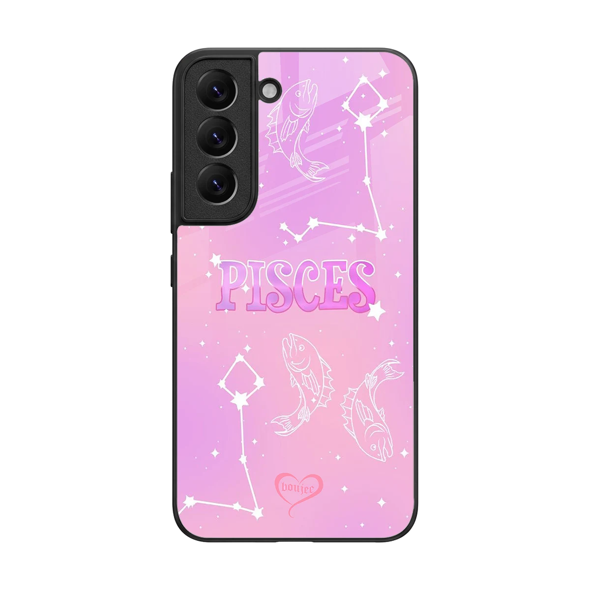 Pisces Aura back phone cover | glass case for samsung galaxy s22