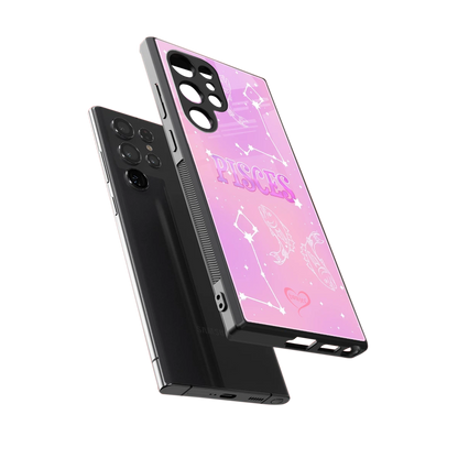 Pisces Aura sleek samsung galaxy s23 ultra cover with tempered glass back and TPU edges