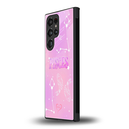 Pisces Aura samsung galaxy s23 ultra mobile cover | shockproof glass phone case