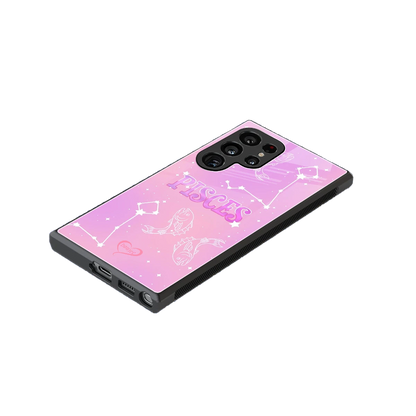 Pisces Aura stylish phone case for samsung galaxy s24 ultra | glossy glass and slim fit