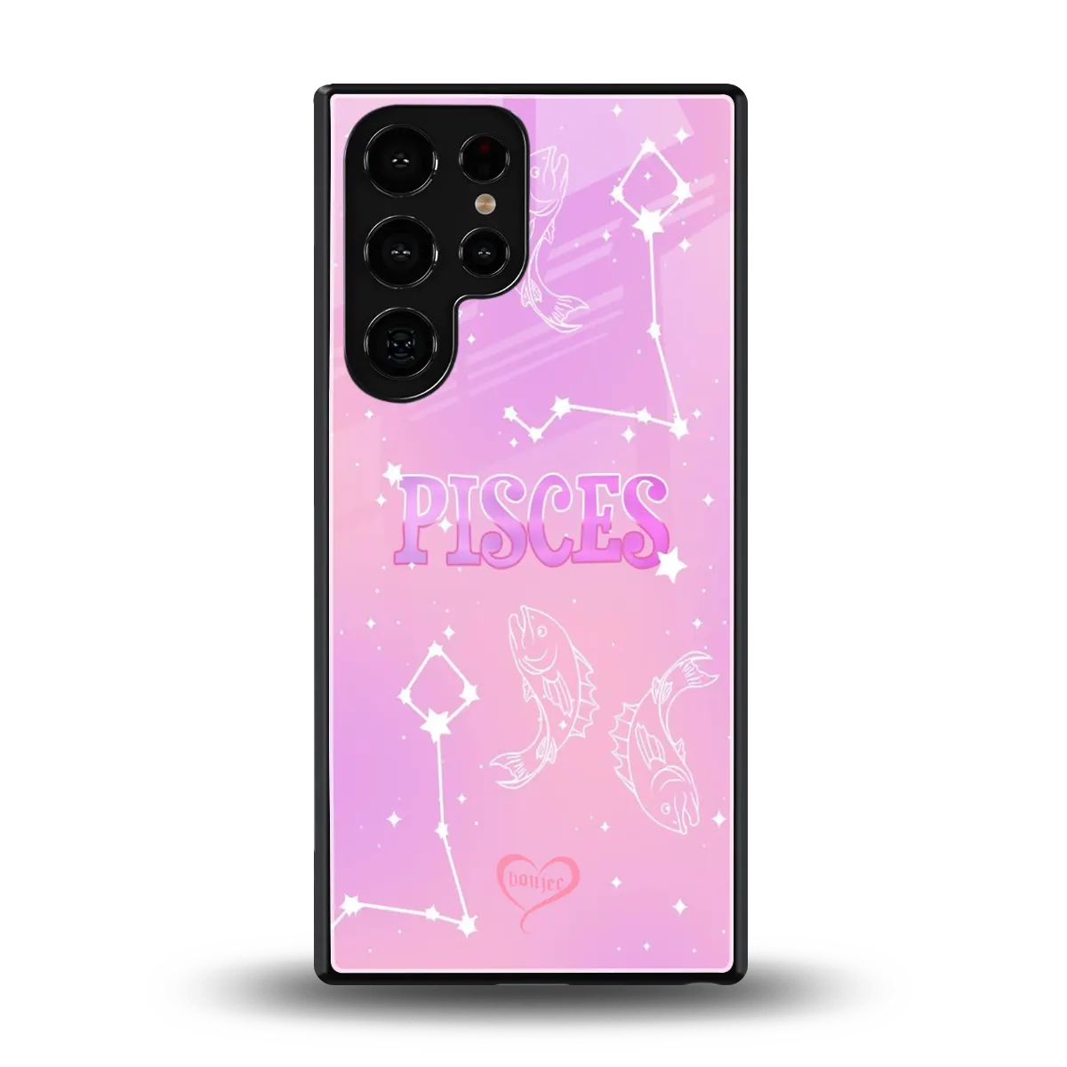 Pisces Aura back phone cover | glass case for samsung galaxy s25 ultra