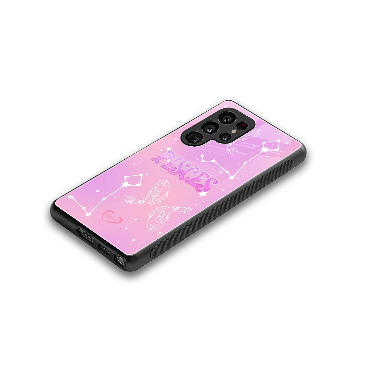 Pisces Aura stylish phone case for samsung galaxy s25 ultra | glossy glass and slim fit