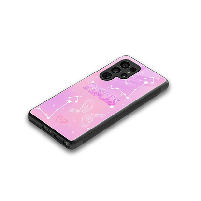 Pisces Aura stylish phone case for samsung galaxy s25 ultra | glossy glass and slim fit
