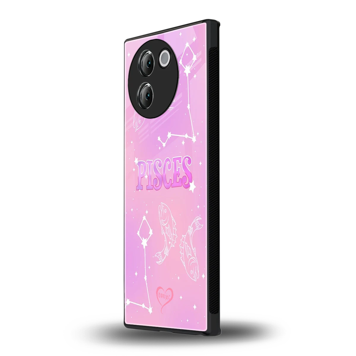 Pisces Aura vivo v30e mobile cover | shockproof glass phone case