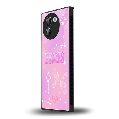 Pisces Aura vivo v30e mobile cover | shockproof glass phone case