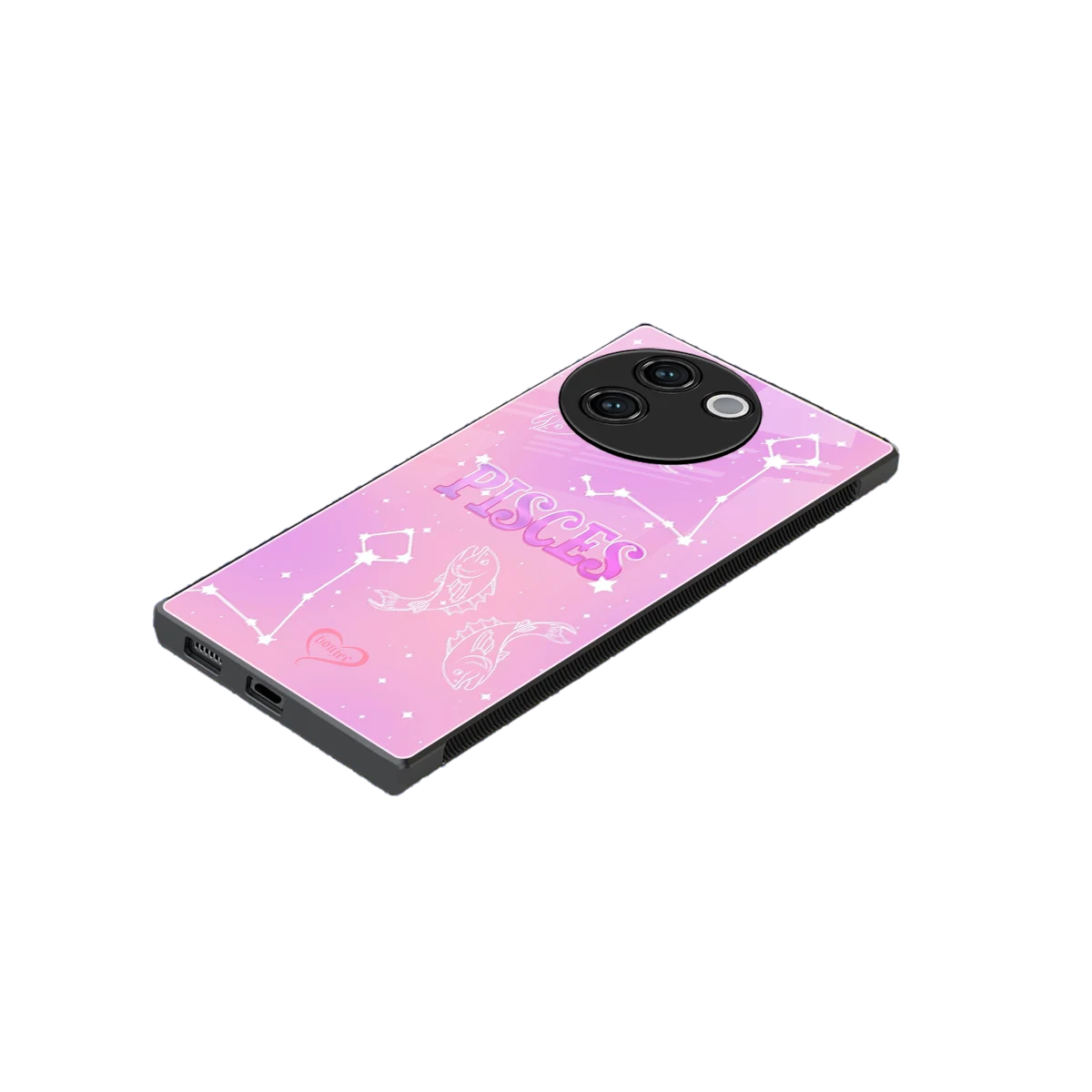 Pisces Aura stylish phone case for vivo v30e | glossy glass and slim fit