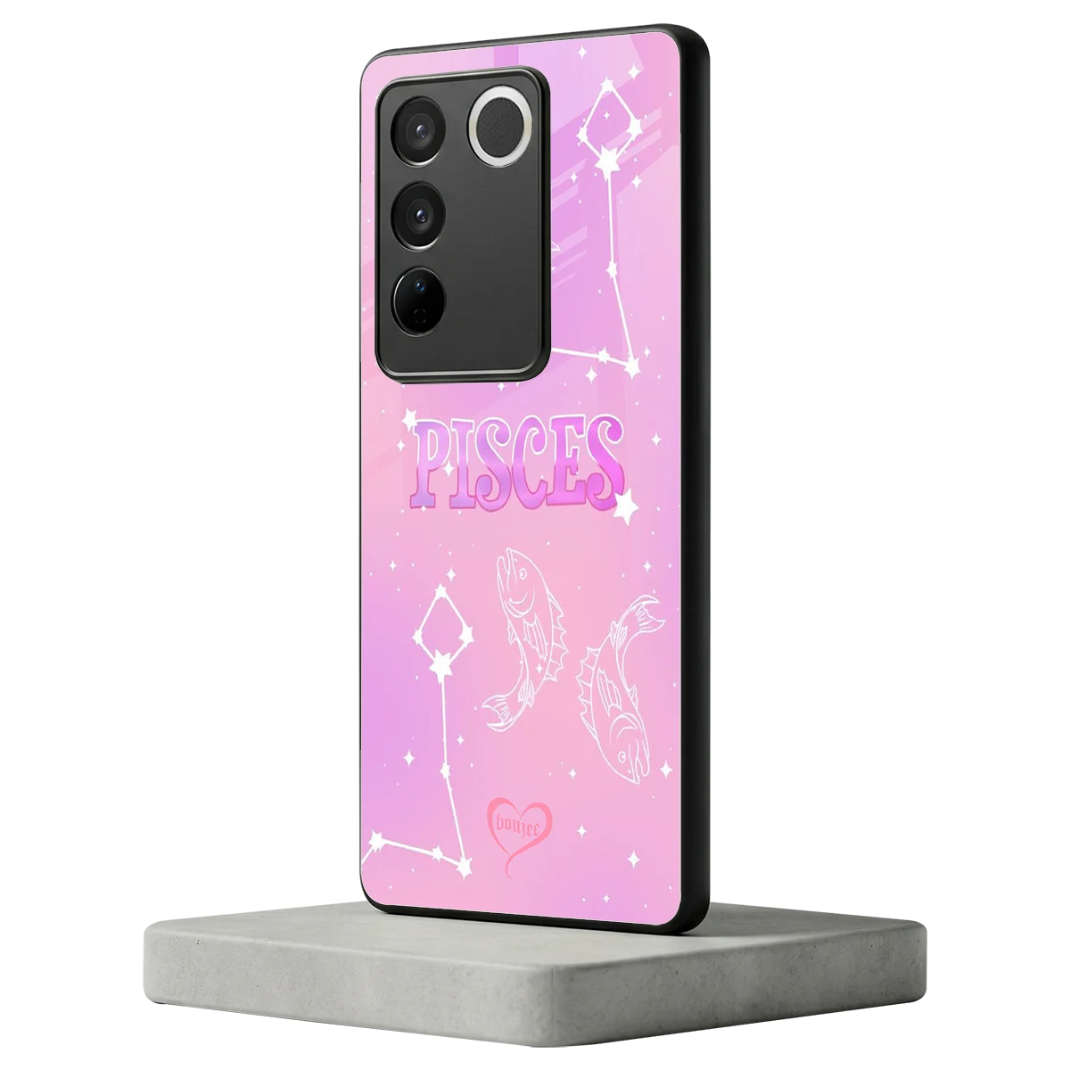 Pisces Aura vivo v27 5g mobile cover | shockproof glass phone case