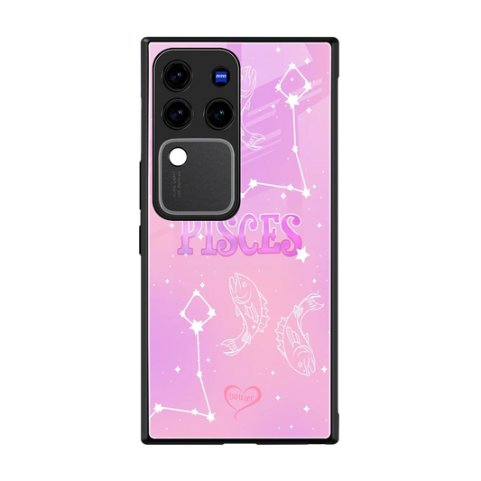 Pisces Aura back phone cover | glass case forvivo v30 pro