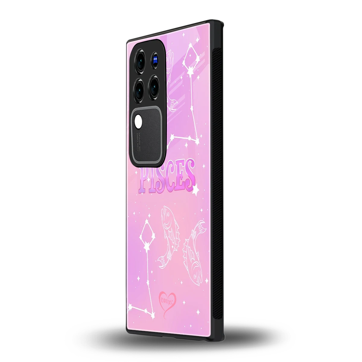 Pisces Auravivo v30 pro mobile cover | shockproof glass phone case