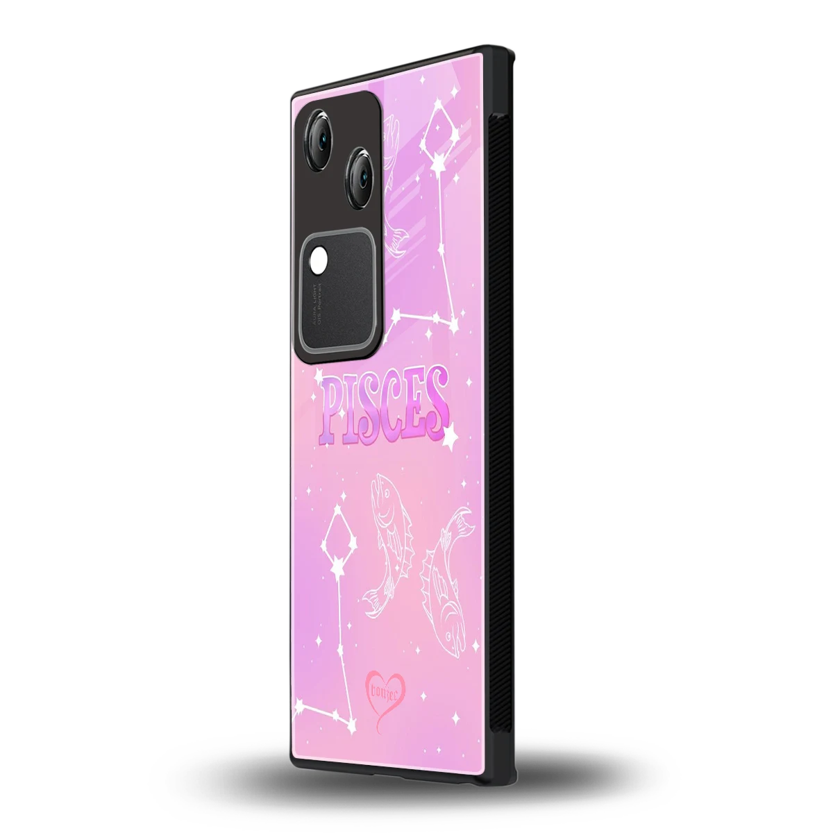 Pisces Aura vivo v30 mobile cover | shockproof glass phone case