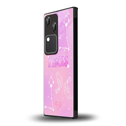 Pisces Aura vivo v30 mobile cover | shockproof glass phone case