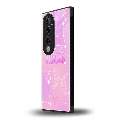 Pisces Aura vivo v40 pro mobile cover | shockproof glass phone case