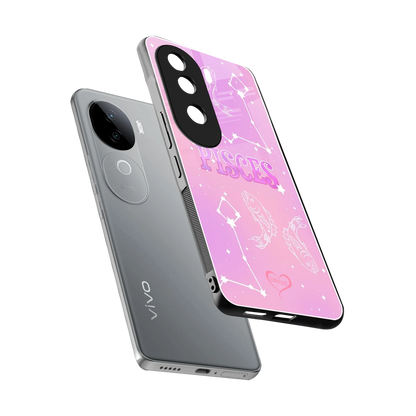 Pisces Aura sleek vivo v40e cover with tempered glass back and TPU edges
