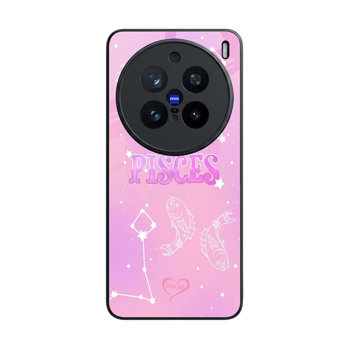 Pisces Aura back phone cover | glass case for vivo x200 pro