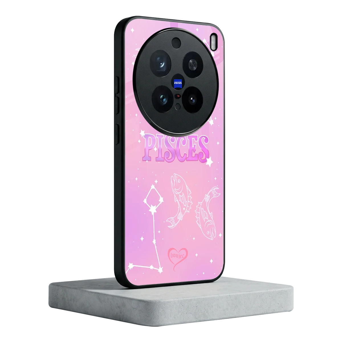 Pisces Aura vivo x200 pro mobile cover | shockproof glass phone case