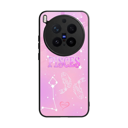 Pisces Aura back phone cover | glass case for vivo x300 pro