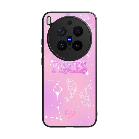 Pisces Aura back phone cover | glass case for vivo x300 pro