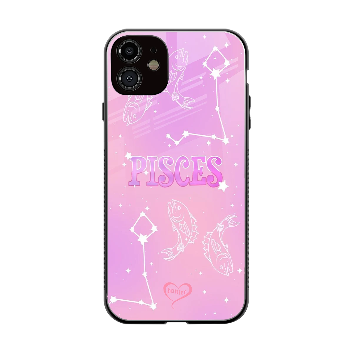 Pisces Aura back phone cover | glass case for iphone 12