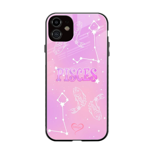 Pisces Aura back phone cover | glass case for iphone 12