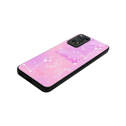 Pisces Aura stylish phone case for redmi note 11 pro | glossy glass and slim fit