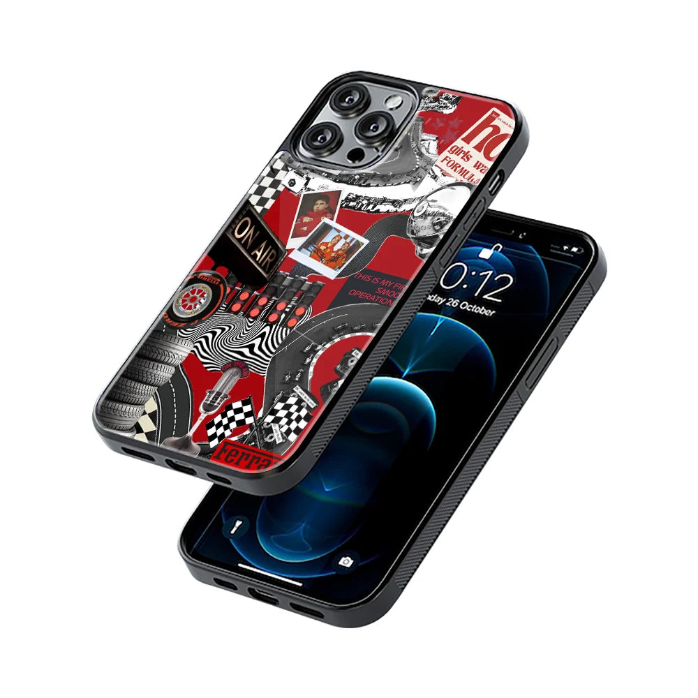 Protective Glass Back Phone Case Compatible with iPhone, Samsung, OnePlus, Pixel & More