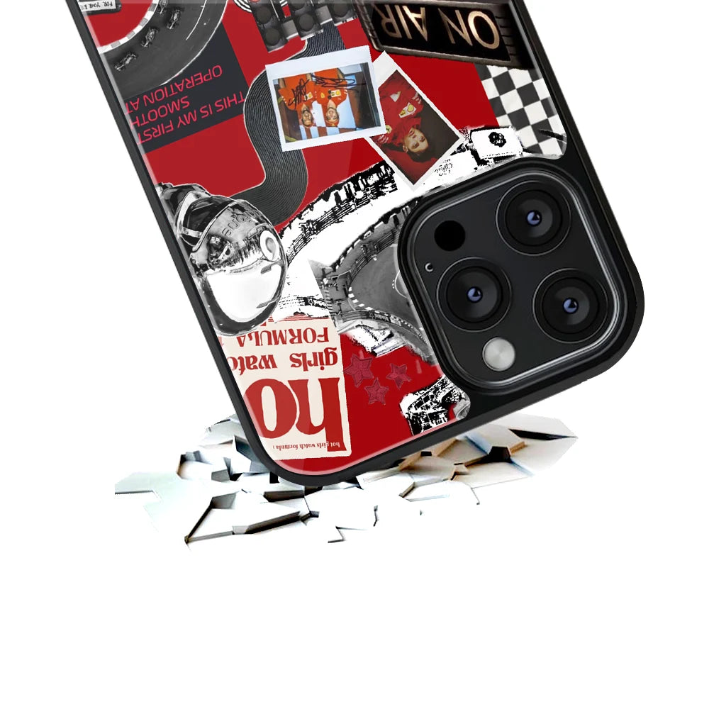 Durable Glass Back Mobile Case for iPhone, Samsung, OnePlus, Google Pixel, Redmi, Vivo, Oppo
