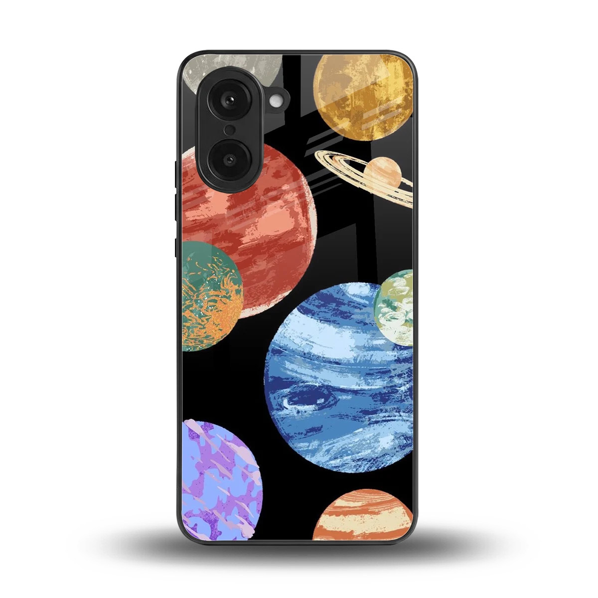 Planet Parade back phone cover | glass case for oneplus nord ce5 5g