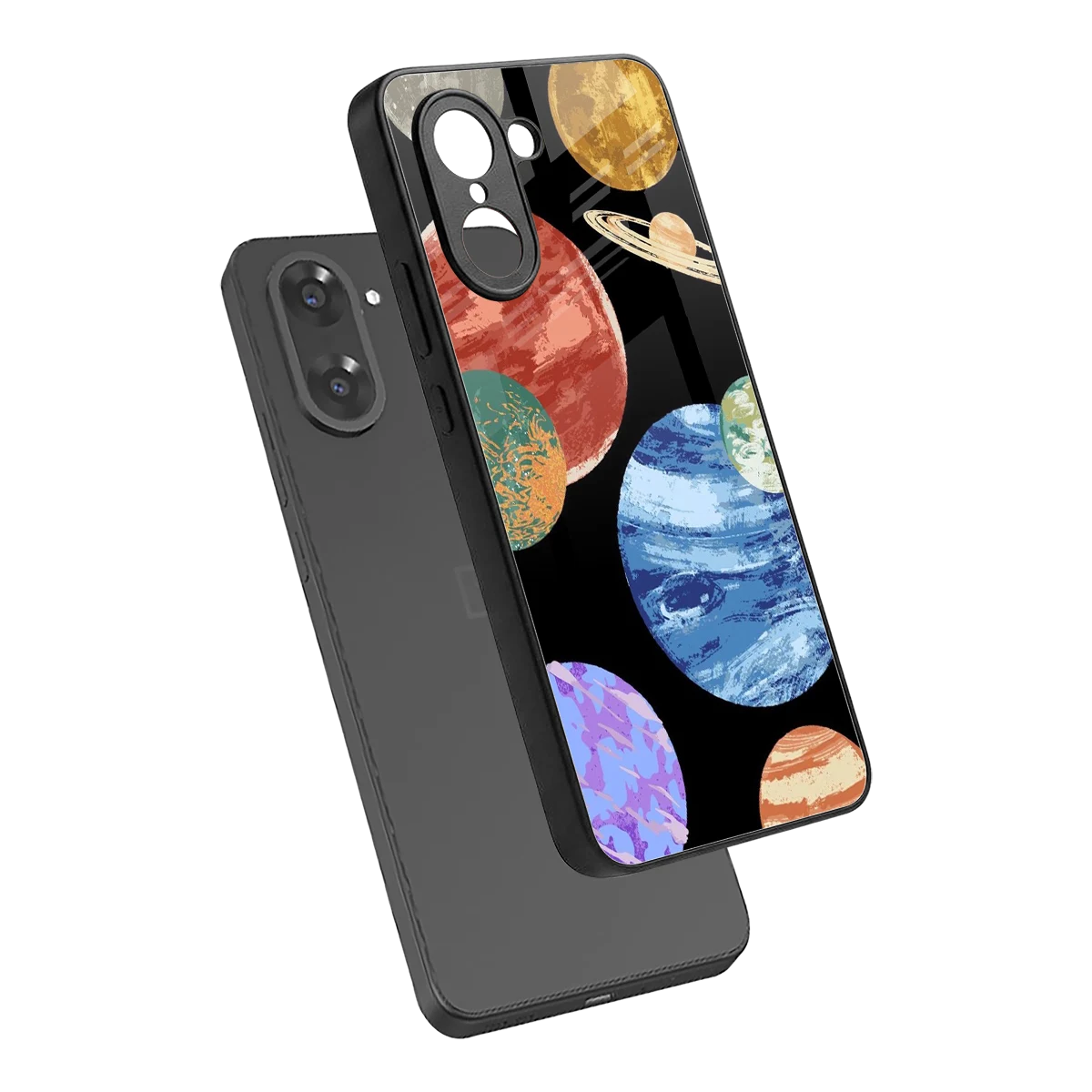 Planet Parade sleek oneplus nord ce5 5g cover with tempered glass back and TPU edges