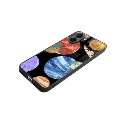 Planet Parade stylish phone case for oneplus nord ce5 5g | glossy glass and slim fit