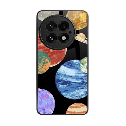 Planet Parade back phone cover | glass case for oneplus 13