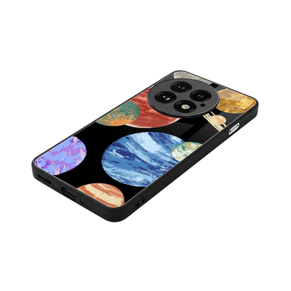 Planet Parade stylish phone case for oneplus 13 | glossy glass and slim fit
