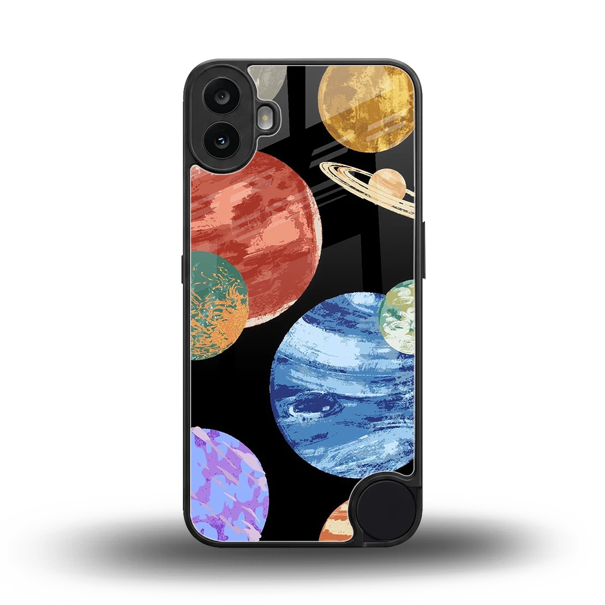 Planet Parade back phone cover | glass case for cmf nothing phone 1