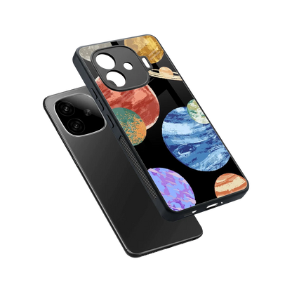 Planet Parade sleek iqoo neo 10r 5g cover with tempered glass back and TPU edges
