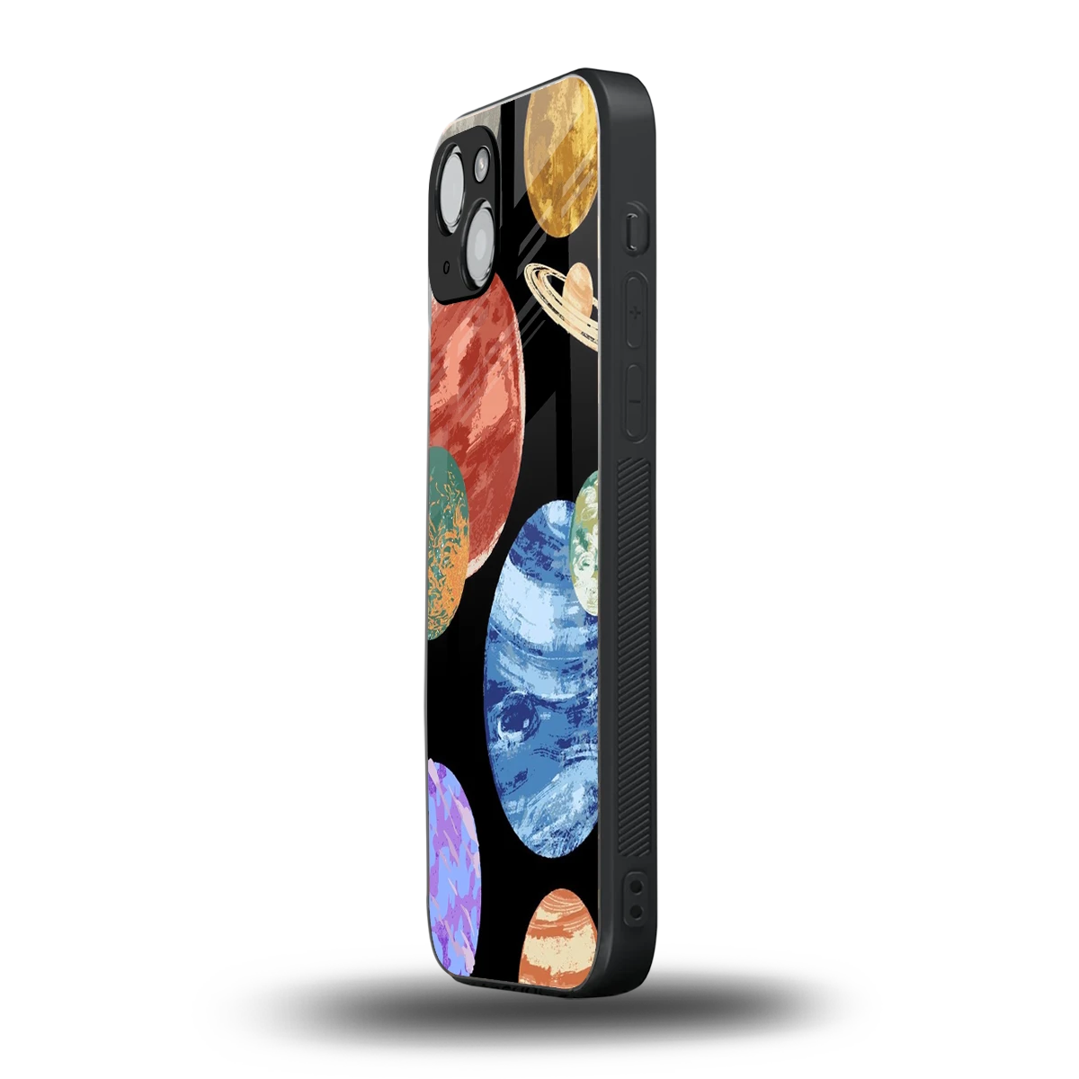 Planet Parade iphone 15 mobile cover | shockproof glass phone case