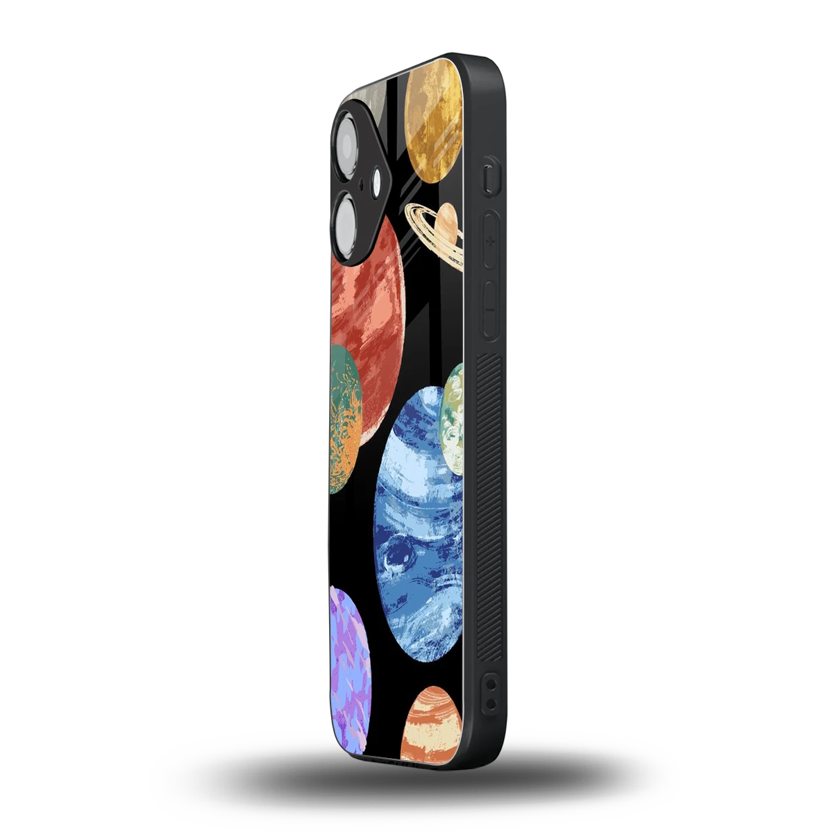 Planet Parade iPhone 16 mobile cover | shockproof glass phone case