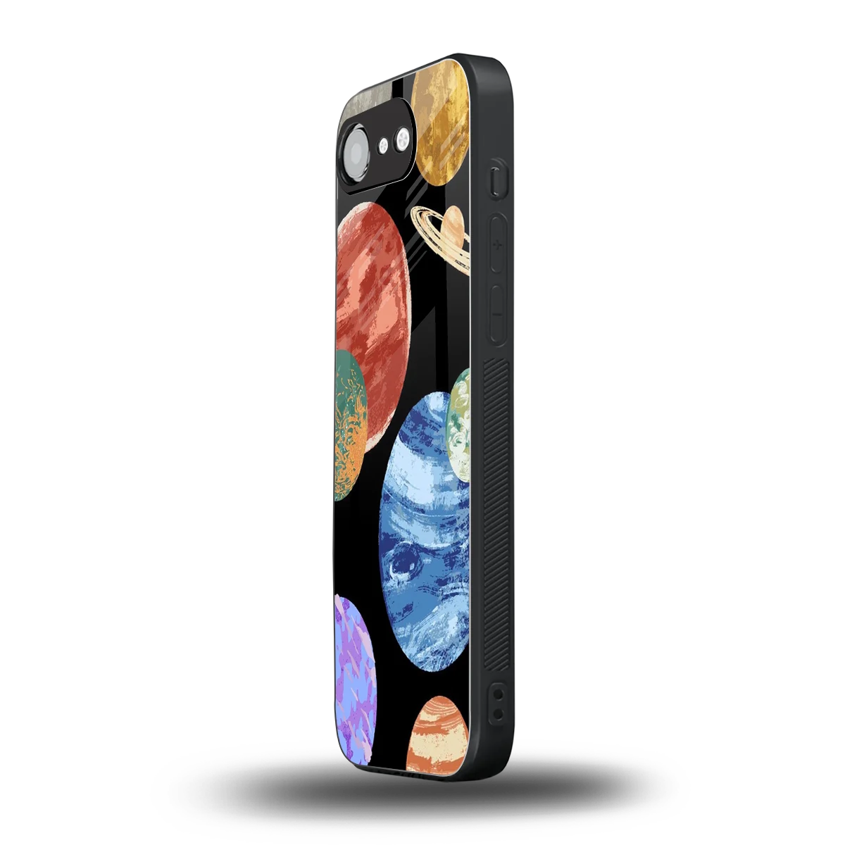 Planet Parade iphone 16e mobile cover | shockproof glass phone case