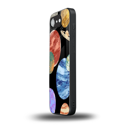Planet Parade iphone 17e mobile cover | shockproof glass phone case